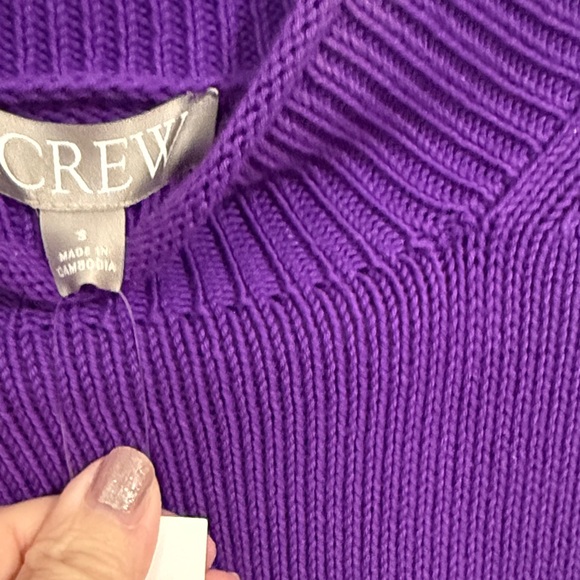 J. Crew Rich Purple Turtleneck Sweater - Picture 3 of 5